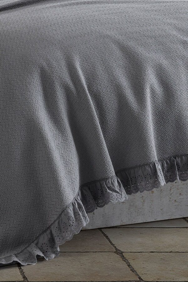 Lovatiesė su pagalvių užvalkalais ESTILA Grey 220x240 cm