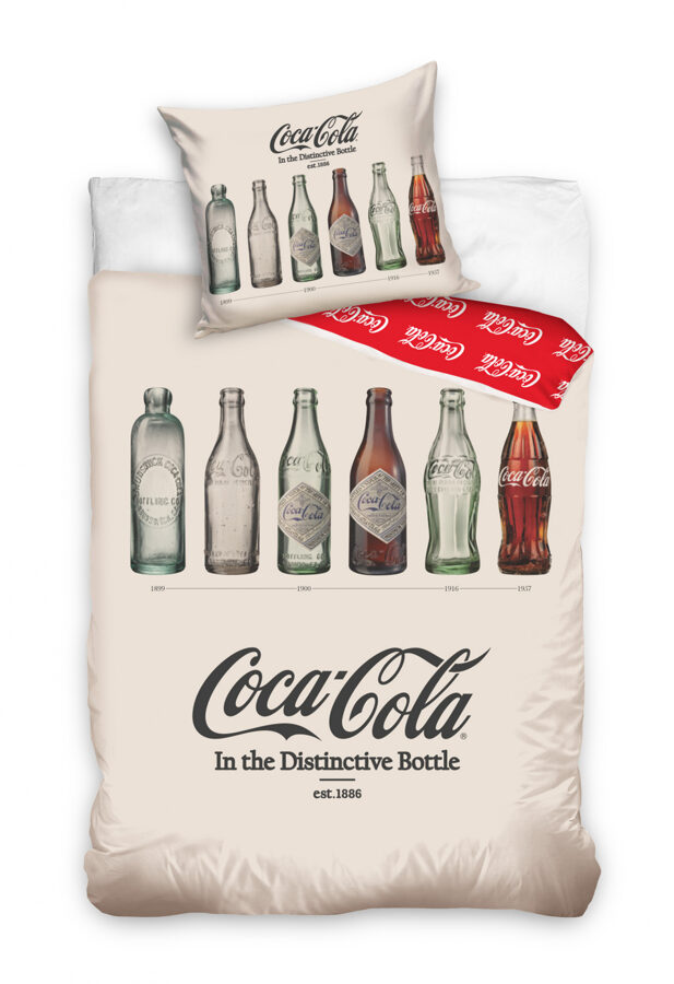 Patalynės komplektas Coca-Cola White 140x200 cm, 2 dalių