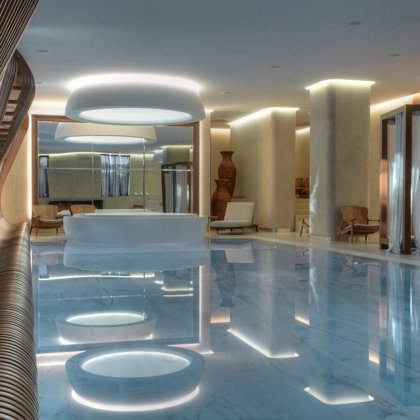 SPA centras "Moon River", Jūrmala. Interjero autorė: Zane Tetere-Šulce.