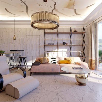 Apartments (Monaco). Interior designer: Zane Tetere-Šulce.