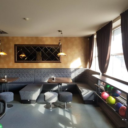 "Žaidimų tunelis" Bouling (Siauliai, Lithuania). Interior designer: Antanas Ruminas